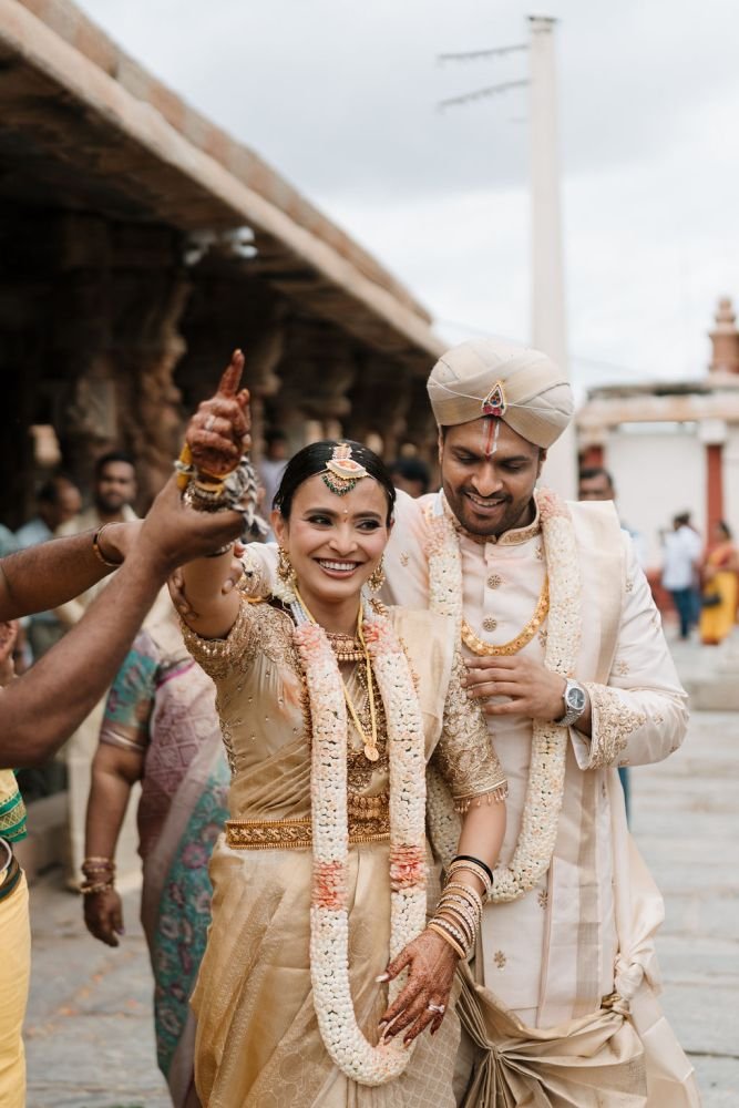 Keerthana & Anjan, Bhoganandishwara Temple, Nandi Hills, photograph 37